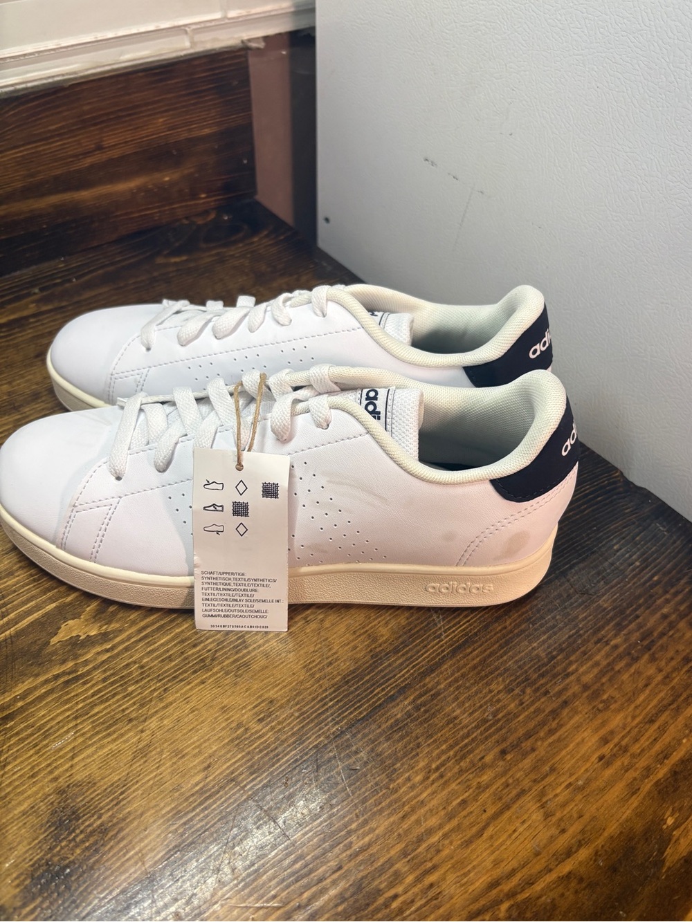 Adidas White Sneakers Size 5.5